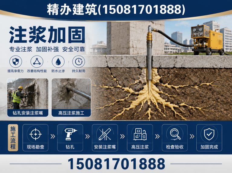 丛台区基础下沉注浆顶升展示图